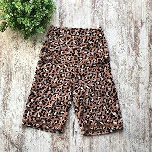 Cheetah biker shorts